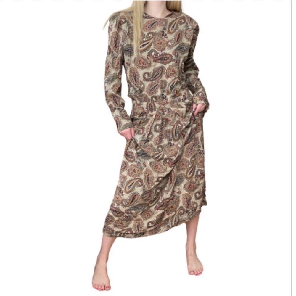Vintage Paisley Dress